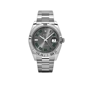 Rolex Datejust 126334 'Wimbledon' Stainless Steel Slate Dial Oyster