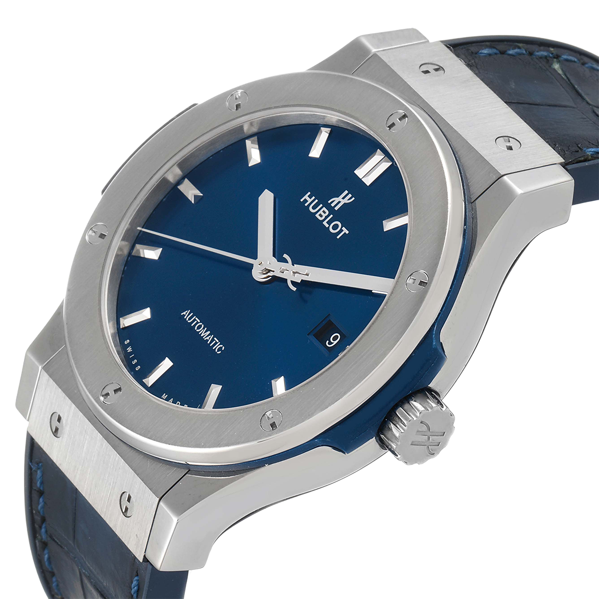 Hublot Classic Fusion Titanium 42mm Blue Dial Mens Watch 542.NX.7170.LR - Image 3