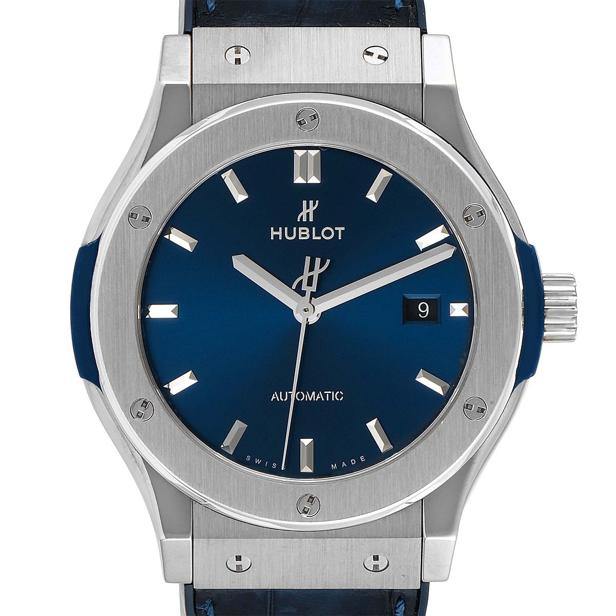 Hublot Classic Fusion Titanium 42mm Blue Dial Mens Watch 542.NX.7170.LR - Image 2