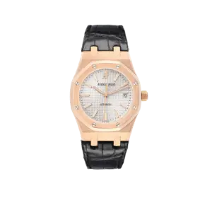 Audemars Piguet Royal Oak Rose Gold Silver Dial Watch 15300OR