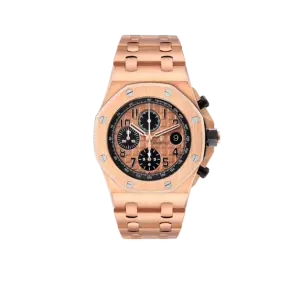 Audemars Piguet Royal Oak Offshore Rose Gold Chronograph Mens Watch 26470OR