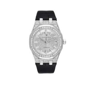 Audemars Piguet Royal Oak White Gold Diamond Mens Watch 15452BC