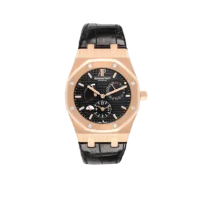 Audemars Piguet Royal Oak Dual Time Rose Gold Mens Watch 26120OR