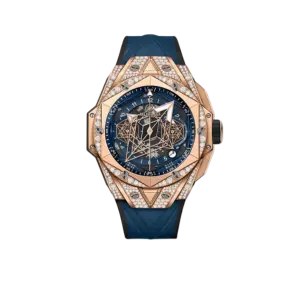 Hublot Big Bang Unico Sang Bleu II King Gold Blue Pavé 45mm 418.OX.5108.RX.1604.MXM20