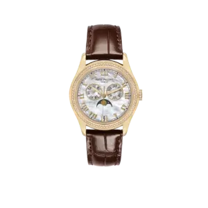 Patek Philippe Annual Calendar Yellow Gold MOP Diamond Watch 4936J
