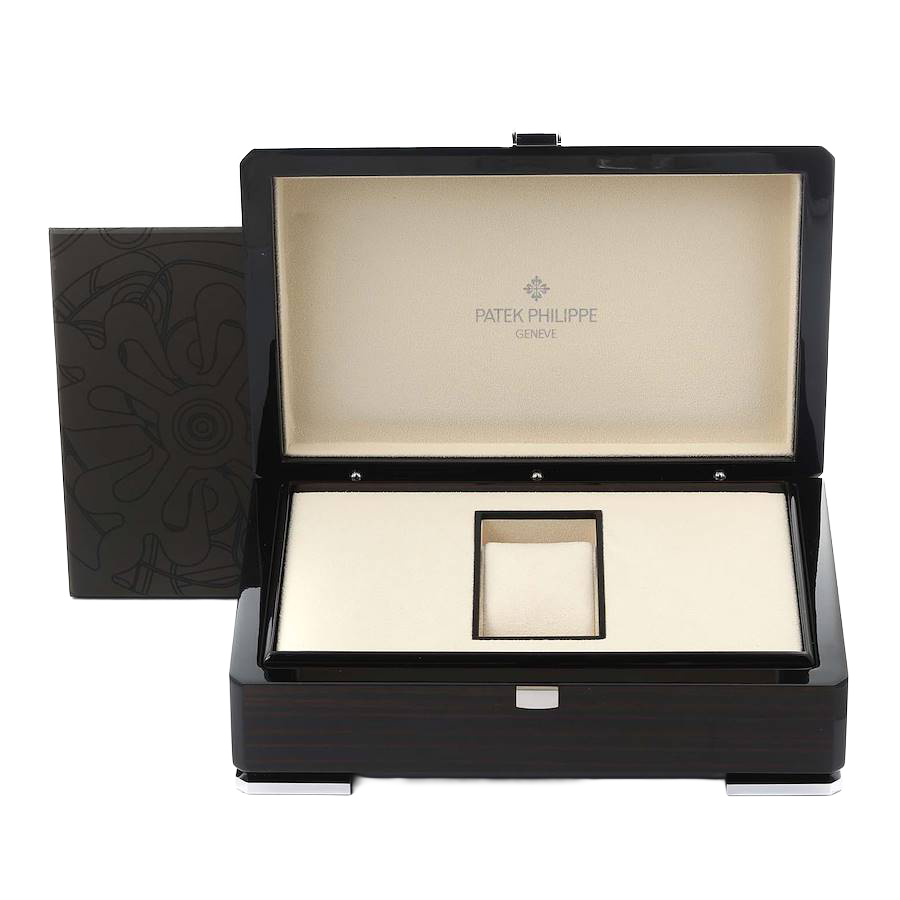 Patek Philippe Calatrava White Gold Black Dial Diamond Mens Watch 5297G-001 - Image 11