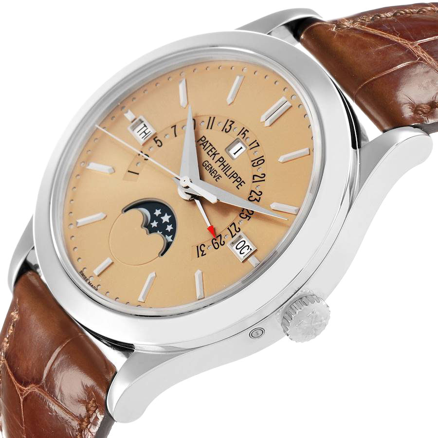 Patek Philippe Complications Perpetual Calendar Platinum Mens Watch 5496P - Image 3